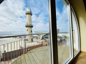 Sonnendeck, direkt am Leuchtturm